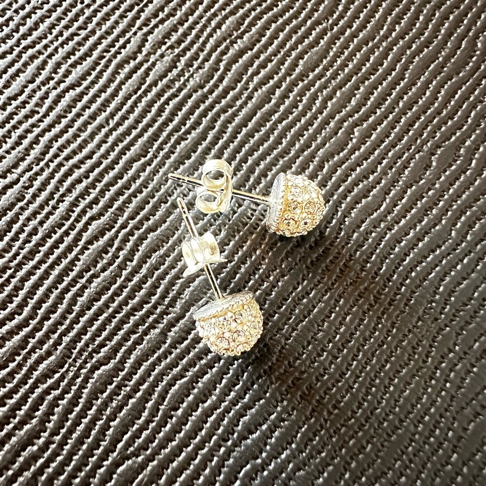 Judith Jack Pave & Sterling Silver Stud Earrings